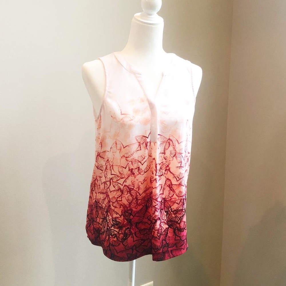 APT. 9 NWT Sleeveless Butterfly Print Top Size XS